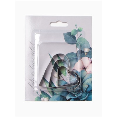 Набор Eucalyptus: полотенце 40×73 см, саржа 190 г/м², формочки для печенья