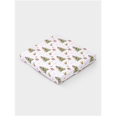 Блюдо новогоднее сервировочное Доляна «Сказочное настроение», d=19, h=2.1 см, стекло, разноцветное