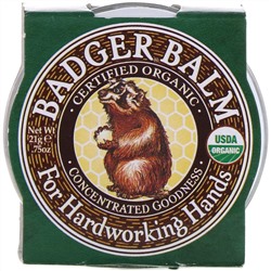 Badger Company, Badger, бальзам для рабочих рук .75 унции (21 г)