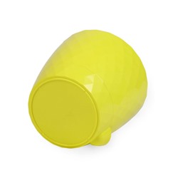 Горшок для цветов, с прикорневым поливом «Румба», 1 л, d=13.5 см, h=12 см, пластик, с поддоном, цвет лимон