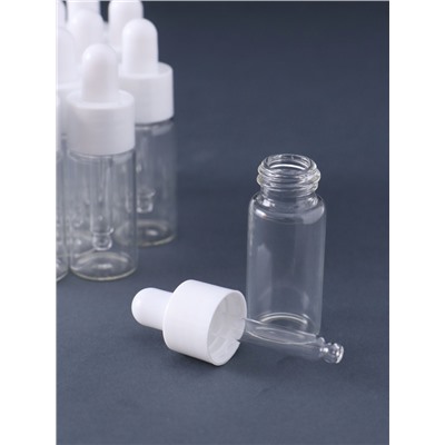 Флакон с пипеткой стекло, пластик, набор 12 шт., 7.5×2.2×2.2 см