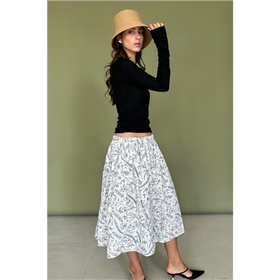 Юбка  PUFF097/01/Белый, черный