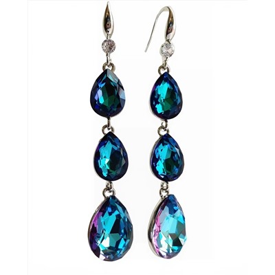 Серьги с чешскими кристаллами