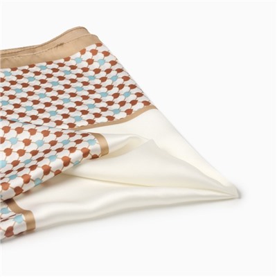 Платок женский MINAKU, размер 70×70 см, молочный, бежевый