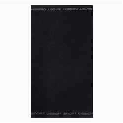 Полотенце махровое «Этель» Sport, 70×130 см, хлопок 100%, чёрное