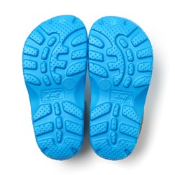 Сабо детские «Тим», василек, серый, размер 31-32