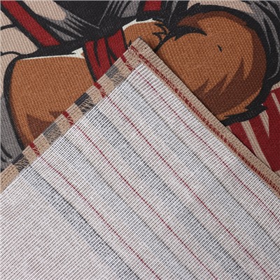 Фартук «Доляна. Настоящий защитник», 70×60 см, рогожка,100% хлопок, 160 г/м²