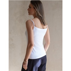 Топ из премиального хлопка с эластаном