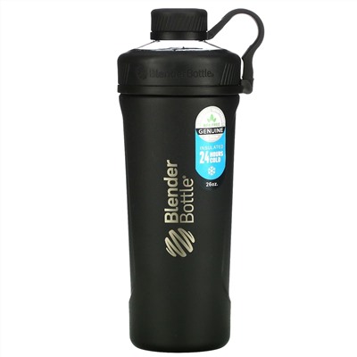 Blender Bottle, Radian, из изолированной нержавеющей стали, матовый черный, 770 мл (26 унций)