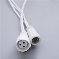 Гирлянда «Бахрома» 3 × 0.6 м, IP44, УМС, белая нить, 160 SMD-LED, свечение мульти, 220 В