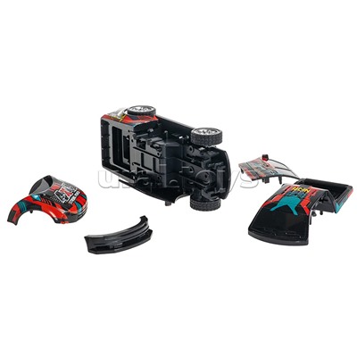 Машинка пластмассовая инерционная "Авария на трассе" Пикап (pull back) ВОХ 15,2х7,5х7,5см,