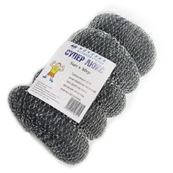 Мочалка метал.СУПЕР ЛЮКС 5шт30г АСТ