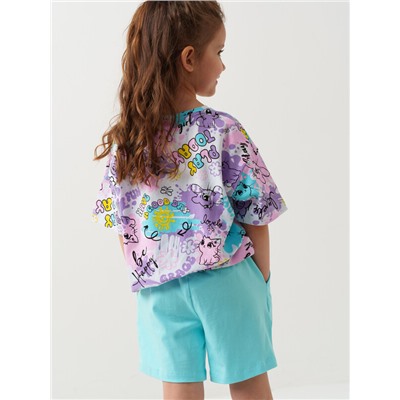 Шорты трикотажные для девочек, 2 шт в комплекте