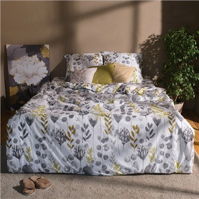 Постельное бельё 1.5-спальное «Этель» Flora and spring (вид 2), поплин