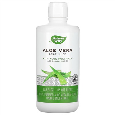 Nature's Way, алоэ вера, сок из листьев, 1 л (33,8 жидк. унции)
