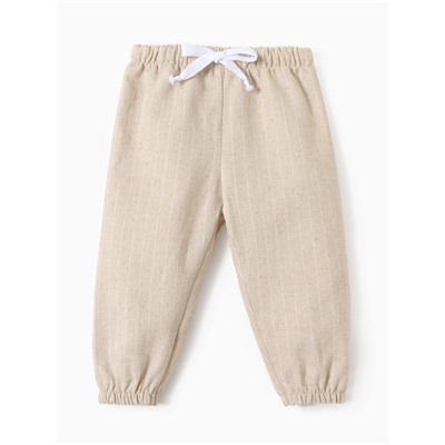 Брюки детские MINAKU, бежевые, рост 68-74 см