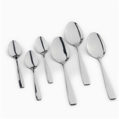 УЦЕНКА Столовые приборы из нержавеющей стали Home collection, 24 предмета, серебряный