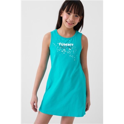 Комплект трикотажный для девочек: сарафан, фуфайка (футболка) PLAYTODAY, 1240356