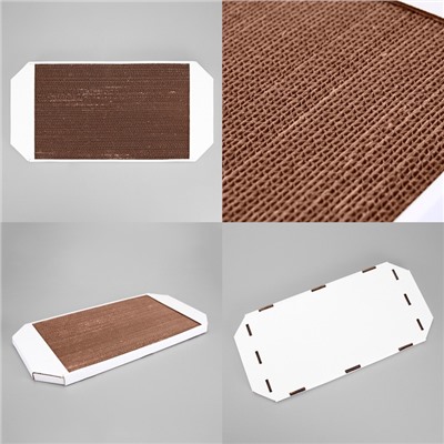 Когтеточка-лежанка из гофрокартона «Пижон», 57×28.5×2.5 см