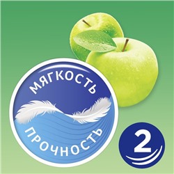 Туалетная бумага Zewa Плюс «Яблоко», 2 слоя, 12 рулонов