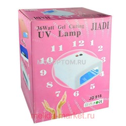 Профессиональная UV Лампа для маникюра 36 Вт для сушки ногтей розовая Распродажа