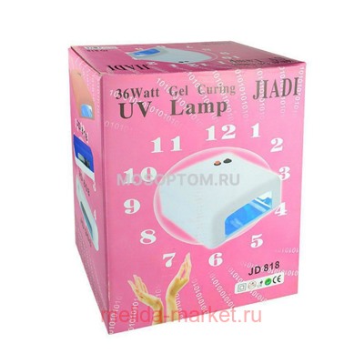 Профессиональная UV Лампа для маникюра 36 Вт для сушки ногтей розовая Распродажа