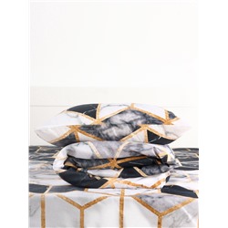 Постельное бельё 1.5-спальное «Экономь и Я», микрофибра 60 г/м², чёрное, белое