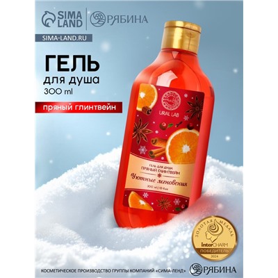 Гель для душа, 300 мл, аромат пряного глинтвейна, URAL LAB