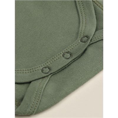 Набор боди SL HOME, рост 62-68 см, бежевый, оливковый