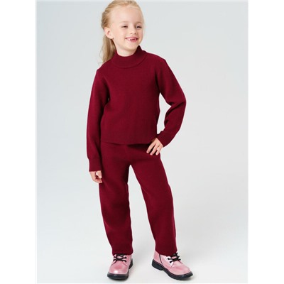 Комплект трикотажный для девочек: джемпер, брюки