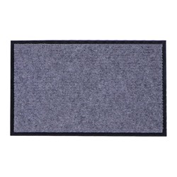 Коврик придверный влаговпитывающий, ребристый, «Стандарт», 50×80 см, серый