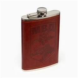 Фляжка «МВД», нержавеющая сталь, 270 мл, 9 oz