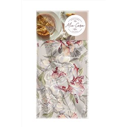 Скатерть-дорожка рогожка 50х145 "Mia Cara" рис 14056-1 Душистый пион