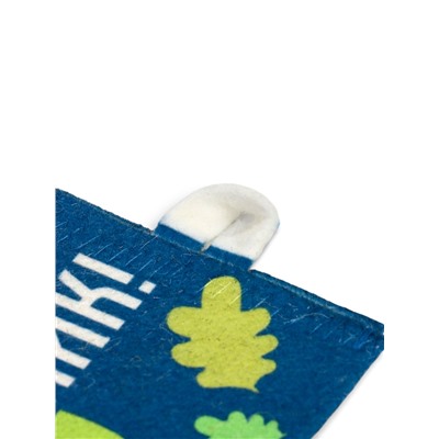 Рукавица для бани и сауны «Смело берись за веник!», полиэфир, шерсть, «Добропаровъ»