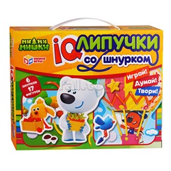 IQ-липучки со шнурком "Лесная поляна. Воздушный шар. Ми-ми-мишки"