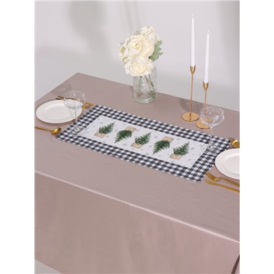 Дорожка на стол «Этель» Happy New Year 30×70 см, 100% хлопок, саржа 190 г/м²