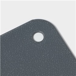 Доски разделочные Доляна, набор 4 шт., на подставке, пластик, 33×8×24 см, серые