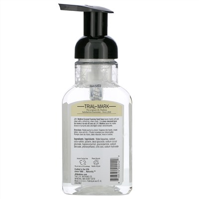 J R Watkins, Foaming Hand Soap, Coconut, 9 fl oz (266 ml)
