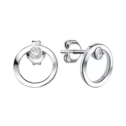 Серьги из серебра куб.циркон., Л-11924