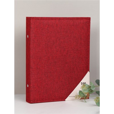 Фотоальбом 100 фото 10х15 / Y-6618/3 /уп 24/красный