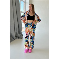 Костюм женский  SET001/15/Розовый, черный