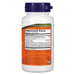 Now Foods, алоэ 10 000 с пробиотиками, 60 растительных капсул