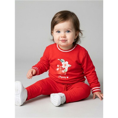 Комплект детский трикотажный для девочек: толстовка, брюки