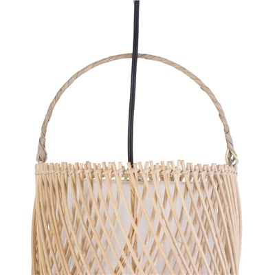 Светильник потолочный из ротанга «Вибава», 1×120 Вт, Е27, 20×20×55 см