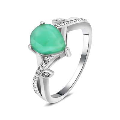 Кольцо, изумруд берилл, SL-RIC106