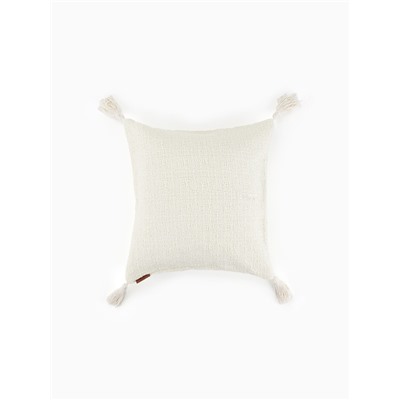 Наволочка декоративная с кисточками SL Home TASSEL, 45×45 см, молочная
