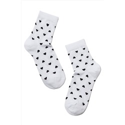 CONTE CLASSIC Хлопковые носки с рисунками "Сердечки" CONTE ELEGANT, 1229789