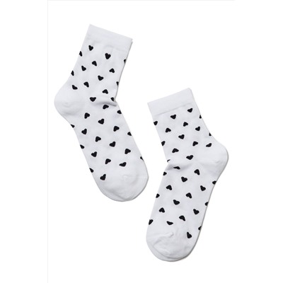 CONTE CLASSIC Хлопковые носки с рисунками "Сердечки" CONTE ELEGANT, 1229789