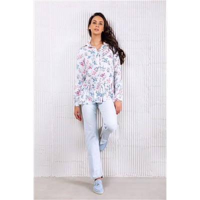 Блузка с длинным рукавом 320WHT НАТАЛИ, 1055654