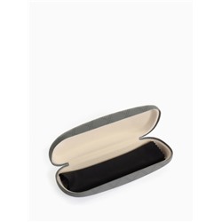 Футляр для очков на хлопушке, в клетку, размер 16×6×3 см, серый